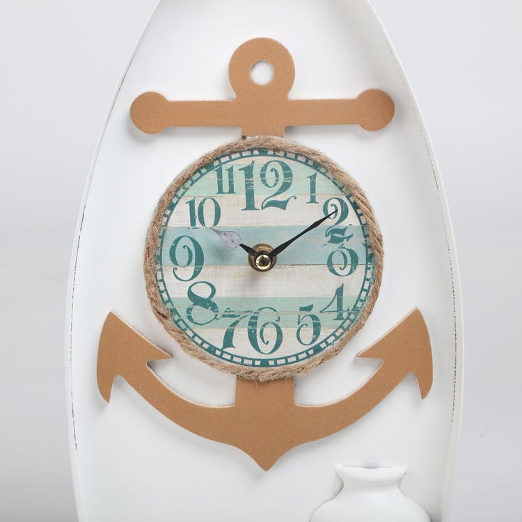  Corsica Casablanca Metal Wall Clock - 39x19cm