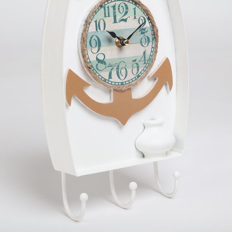  Corsica Casablanca Metal Wall Clock - 39x19cm