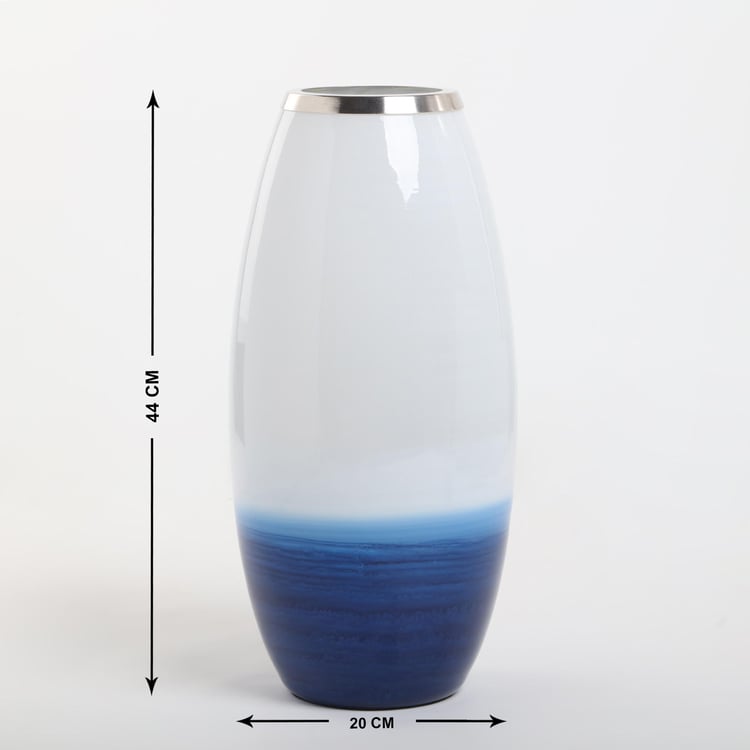 Splendid Santorini Glass Ombre Vase