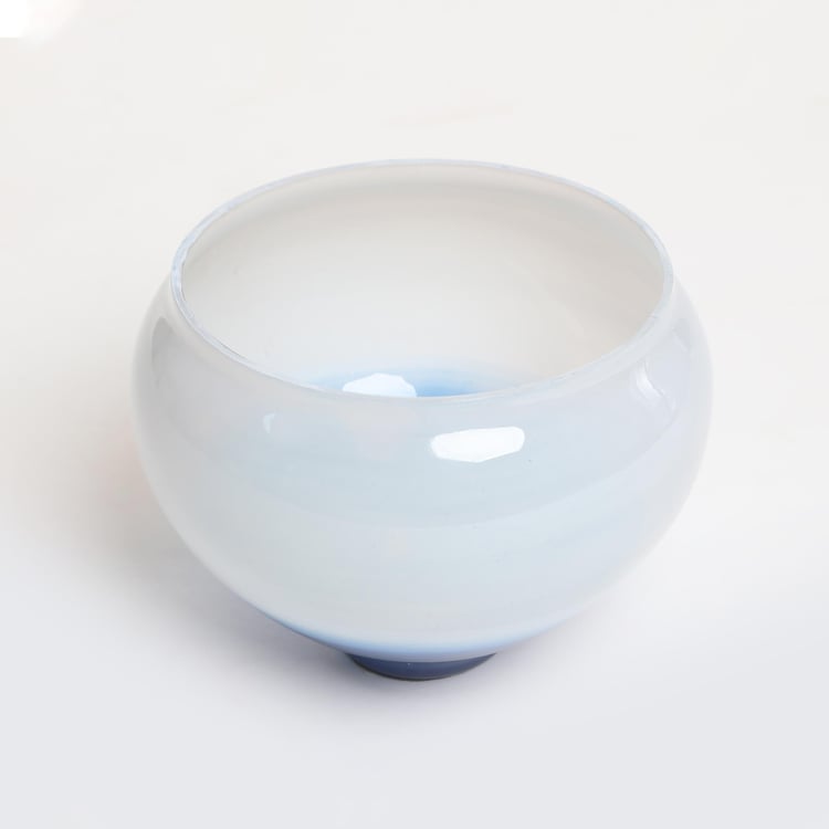 Splendid Santorini Glass Ombre Decorative Bowl