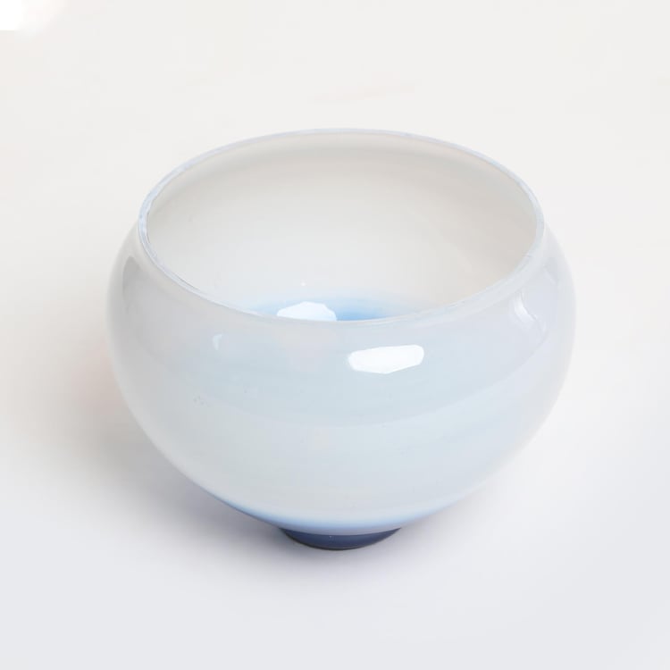 Splendid Santorini Glass Ombre Decorative Bowl