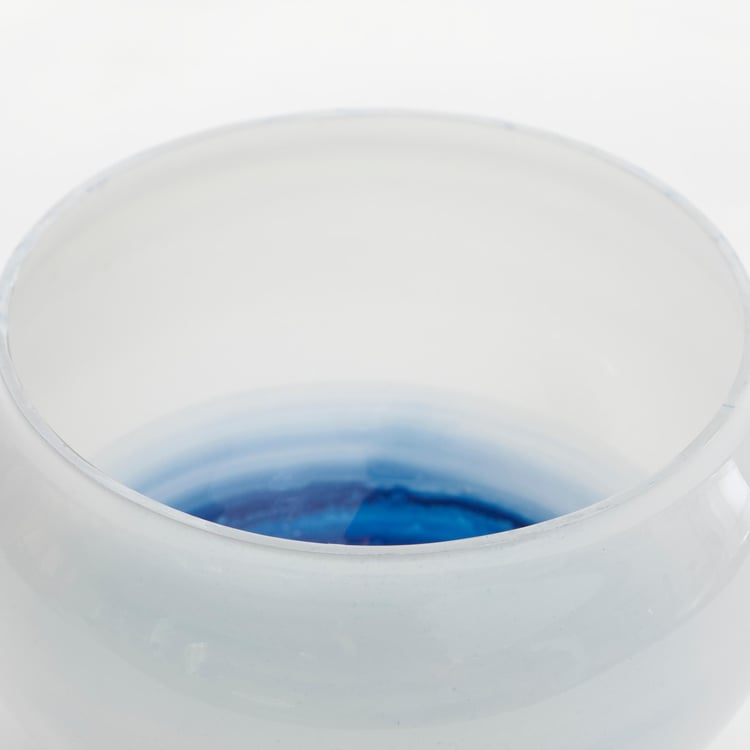 Splendid Santorini Glass Ombre Decorative Bowl