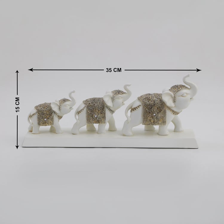 Corsica Polyresin Elephant Calves Figurine