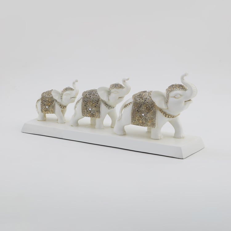 Corsica Polyresin Elephant Calves Figurine