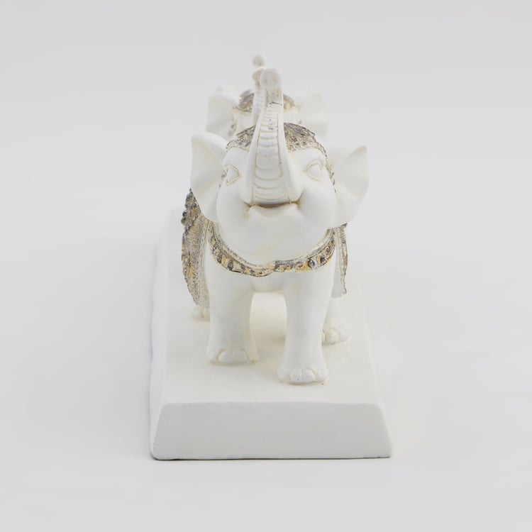 Corsica Polyresin Elephant Calves Figurine