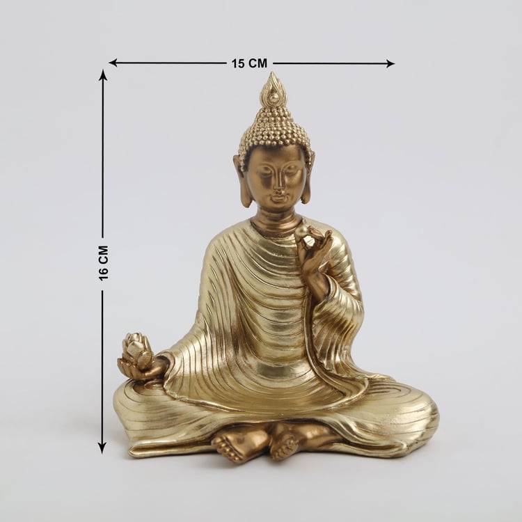 Corsica Taiki Polyresin Sitting Buddha Figurine