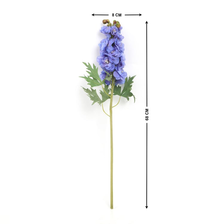 Botanical Artificial Delphinium Flower Stick - 68cm