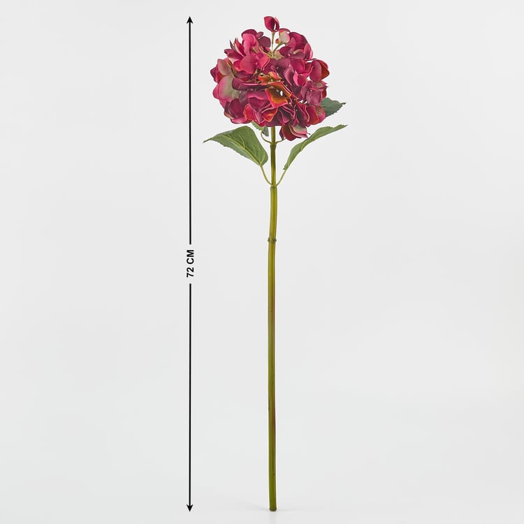 Botanical Spring Hydrangea Artificial Flower Stick - 72cm