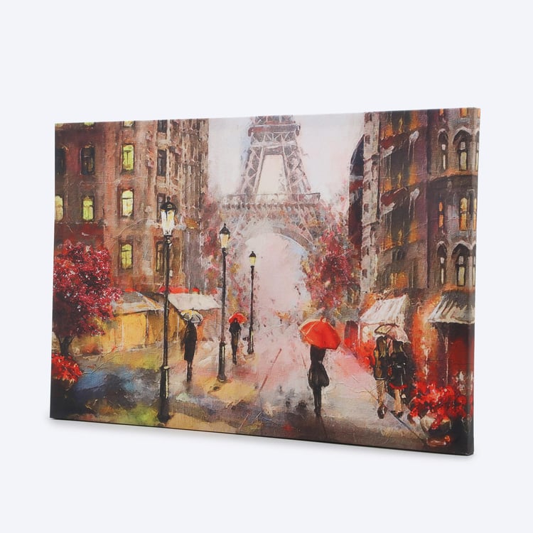 Corsica Brezza Set of 2 Canvas Eiffel Tower Printed Picture Frames - 60x40cm