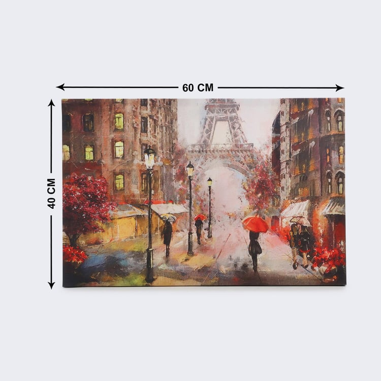 Corsica Brezza Set of 2 Canvas Eiffel Tower Printed Picture Frames - 60x40cm