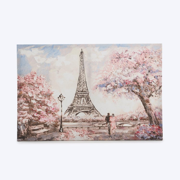 Corsica Brezza Set of 2 Canvas Eiffel Tower Printed Picture Frames - 60x40cm