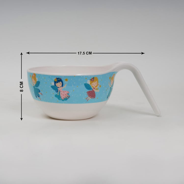 Glee Kids Melamine Fairy Printed Noodle Bowl - 650ml