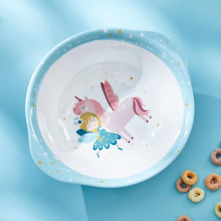 Glee Kids Melamine Printed Bowl with Ear Handles - 350ml