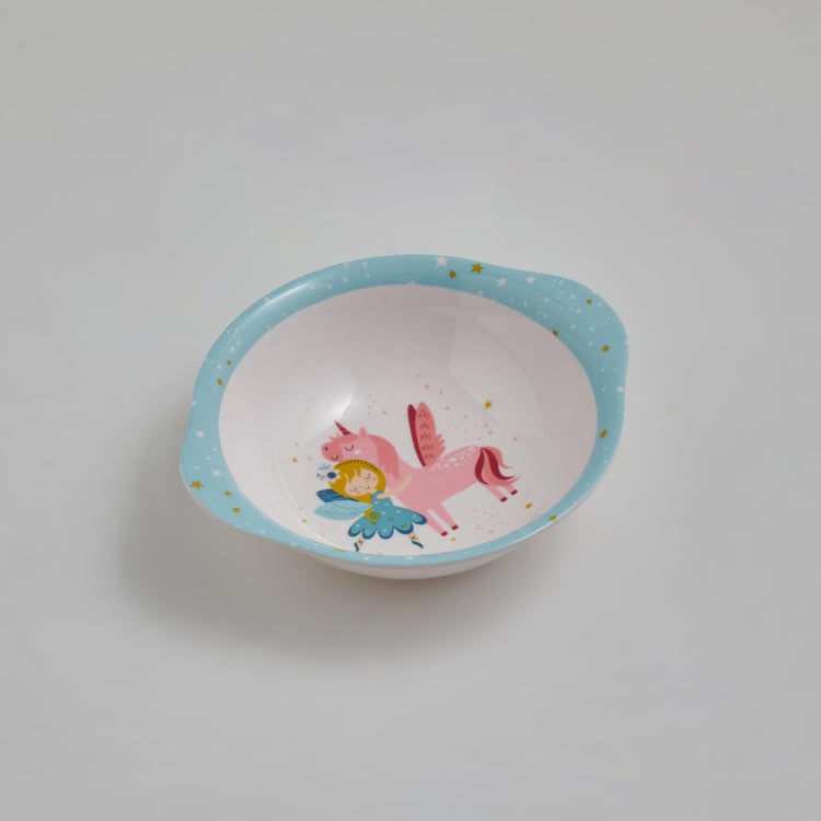 Glee Kids Melamine Printed Bowl with Ear Handles - 350ml