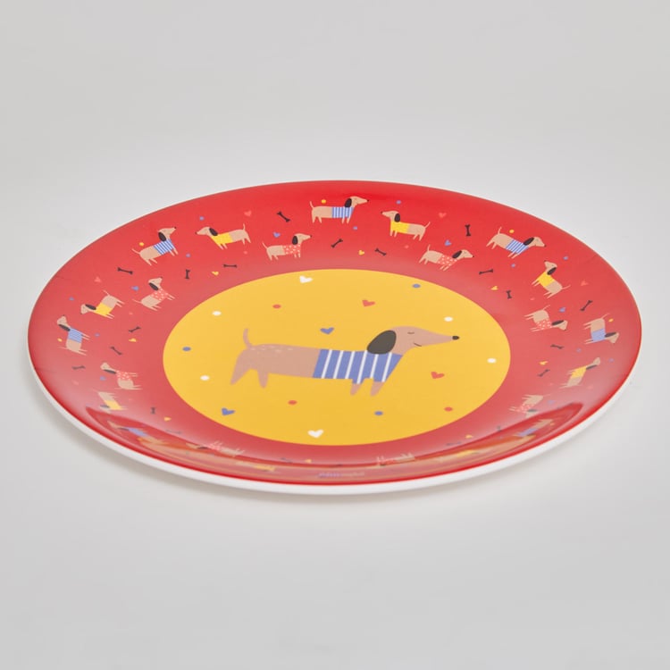 Glee Kids Printed Melamine Kids Dinner Plate - 27cm