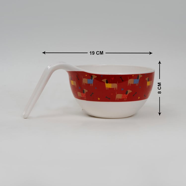 Glee Kids Melamine Printed Noodle Bowl - 650ml