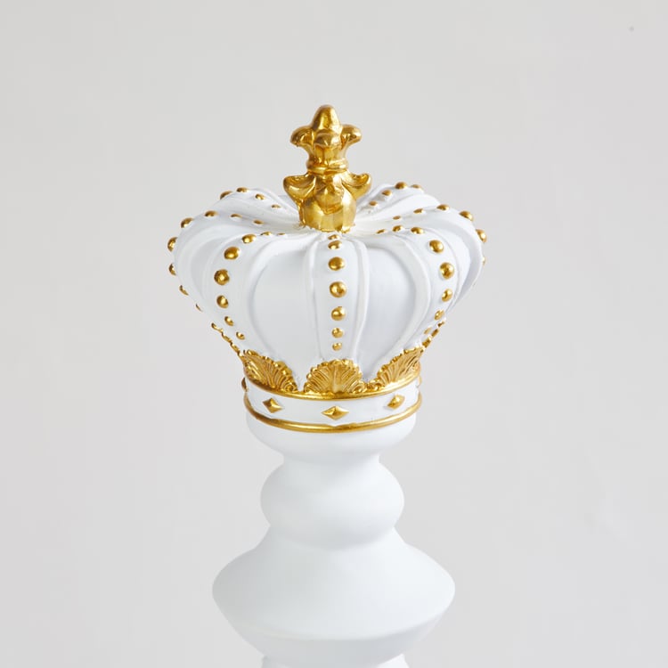 Rivoli Polyresin Chess King Table Accent