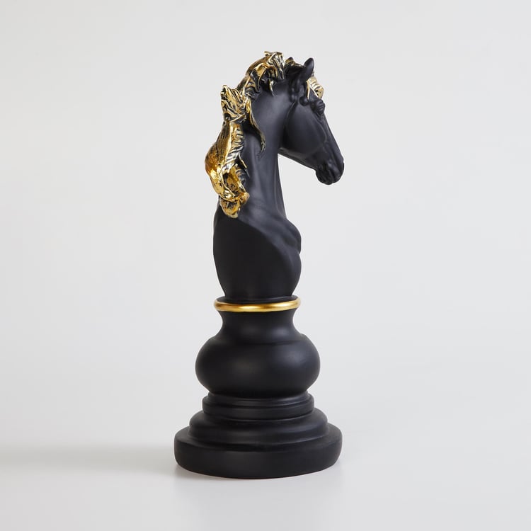 Rivoli Polyresin Chess Horse Table Accent