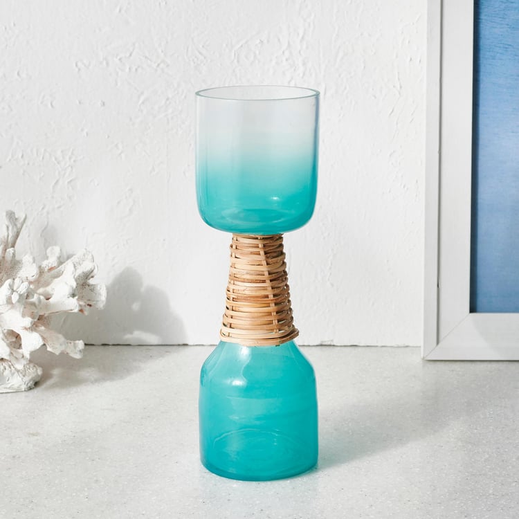 Splendid Santorini Glass Candle Holder