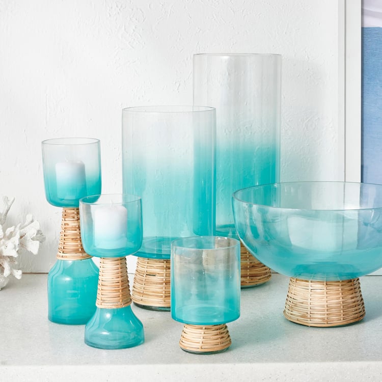 Splendid Santorini Glass Candle Holder