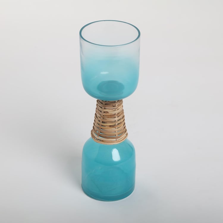 Splendid Santorini Glass Candle Holder