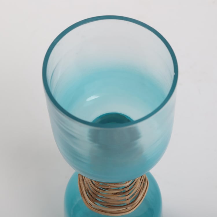 Splendid Santorini Glass Candle Holder