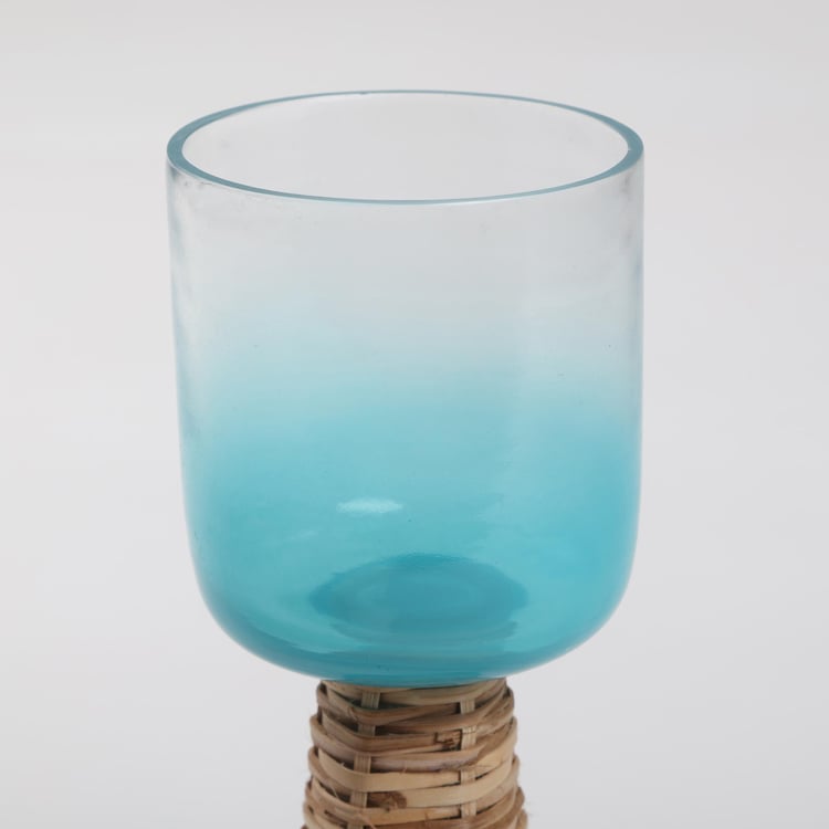 Splendid Santorini Glass Candle Holder