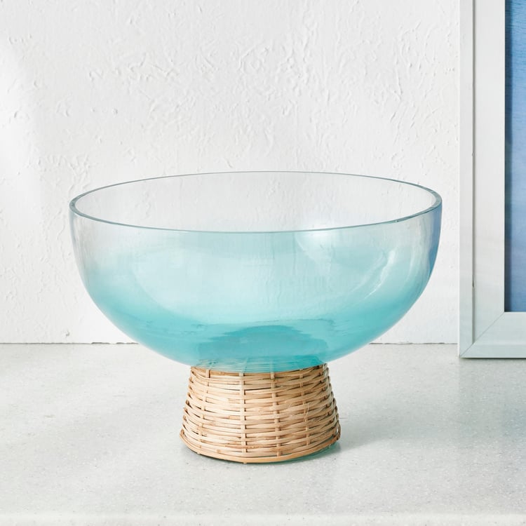 Splendid Santorini Glass Decorative Bowl