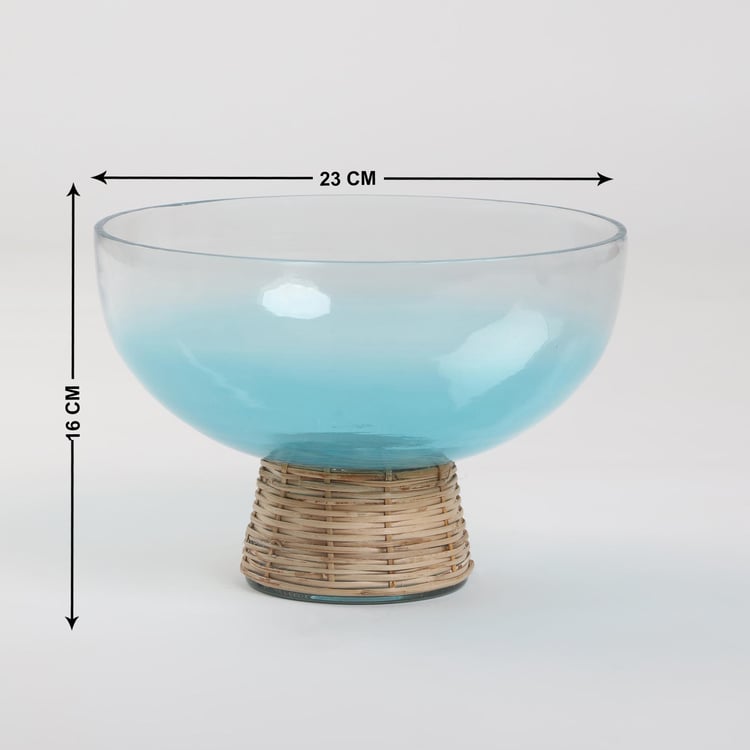 Splendid Santorini Glass Decorative Bowl