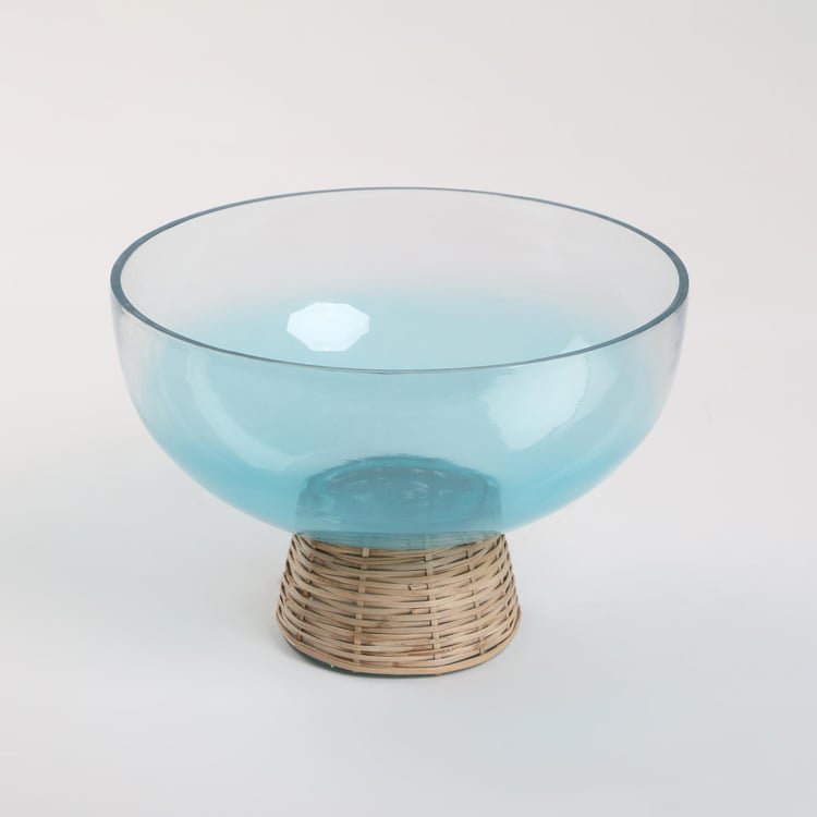 Splendid Santorini Glass Decorative Bowl