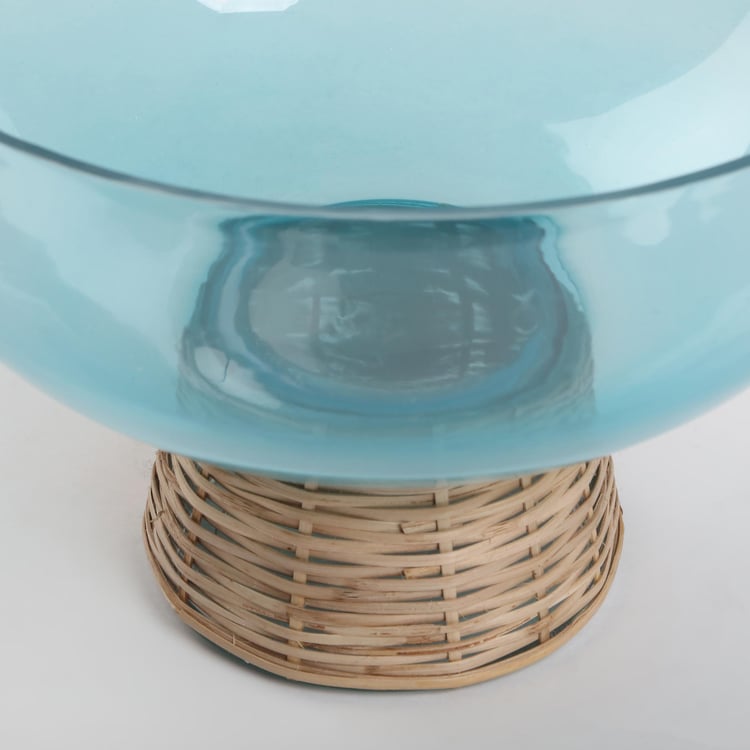 Splendid Santorini Glass Decorative Bowl