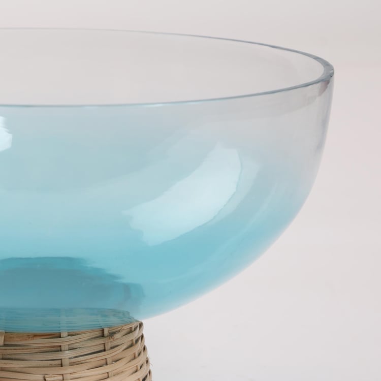 Splendid Santorini Glass Decorative Bowl