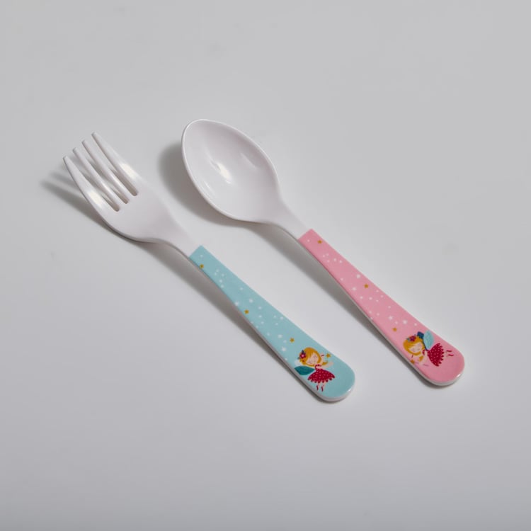 Glee Kids Melamine Printed Spoon and Fork Set