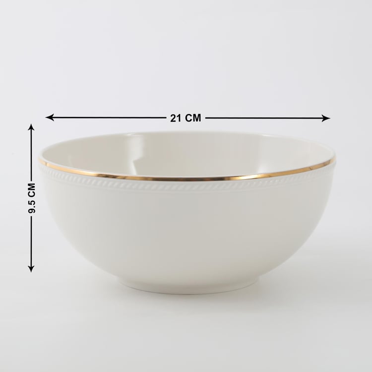 Marshmallow Porcelain Salad Bowl - 1.2L