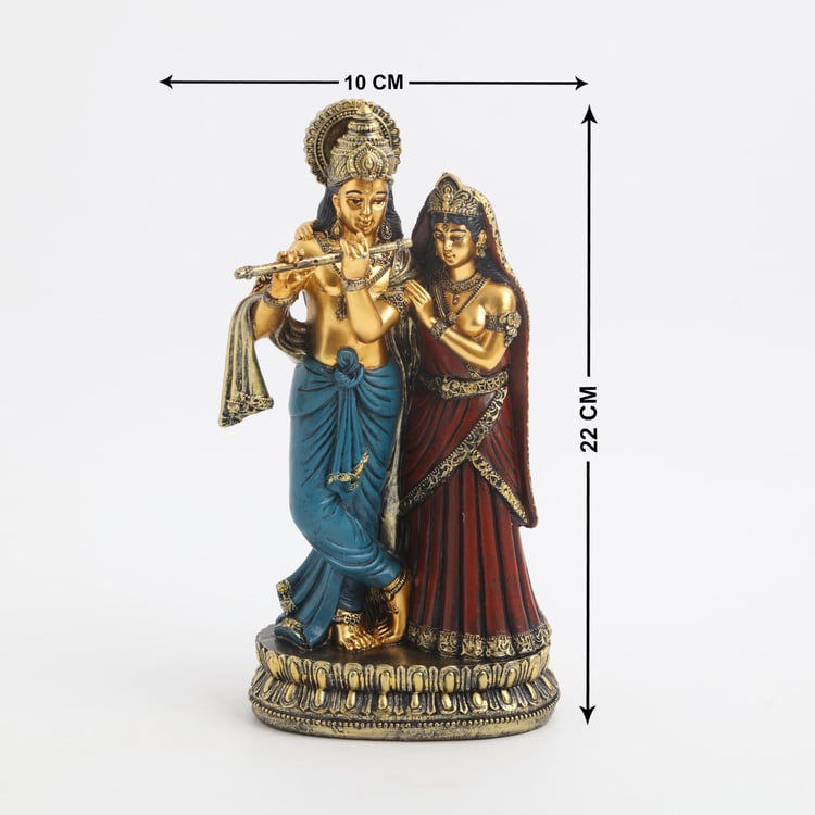 Alpana Polyresin Krishna and Radha Figurine