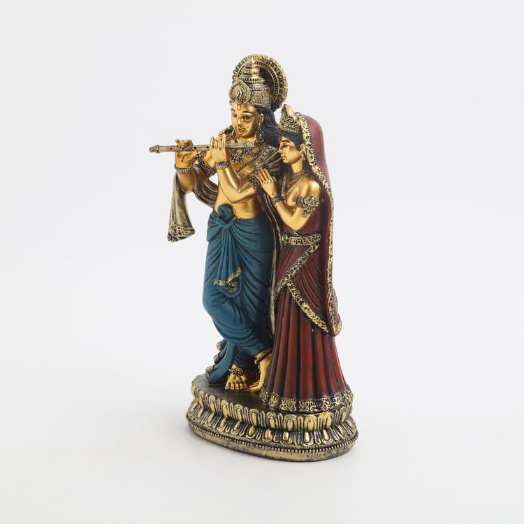 Alpana Polyresin Krishna and Radha Figurine