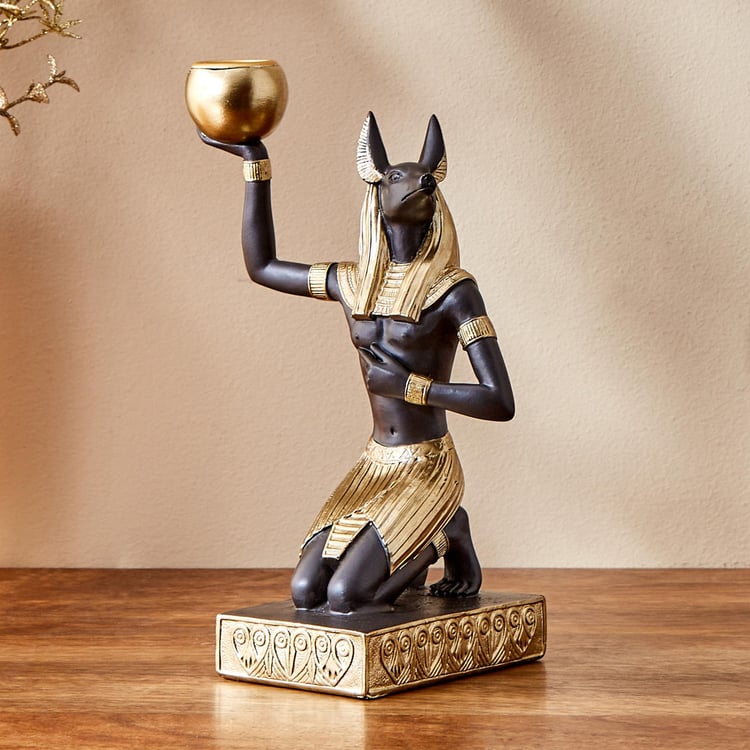 Jaguar Polyresin Egyptian Figurine