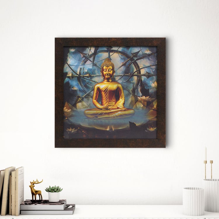 Aura Wooden Buddha Picture Frame - 34x34cm