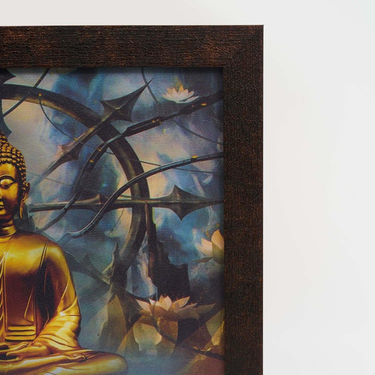 Aura Wooden Buddha Picture Frame - 34x34cm