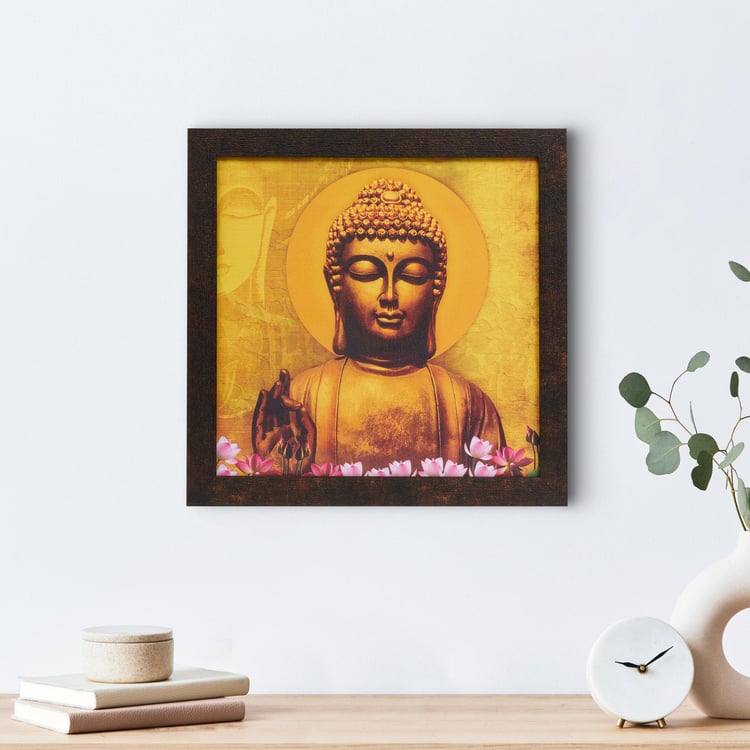 Aura Wooden Buddha Picture Frame - 34x34cm