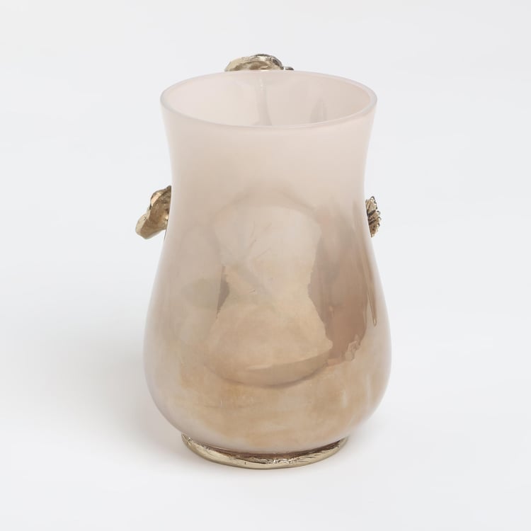 Panama Rose Glass and Metal Tumbler