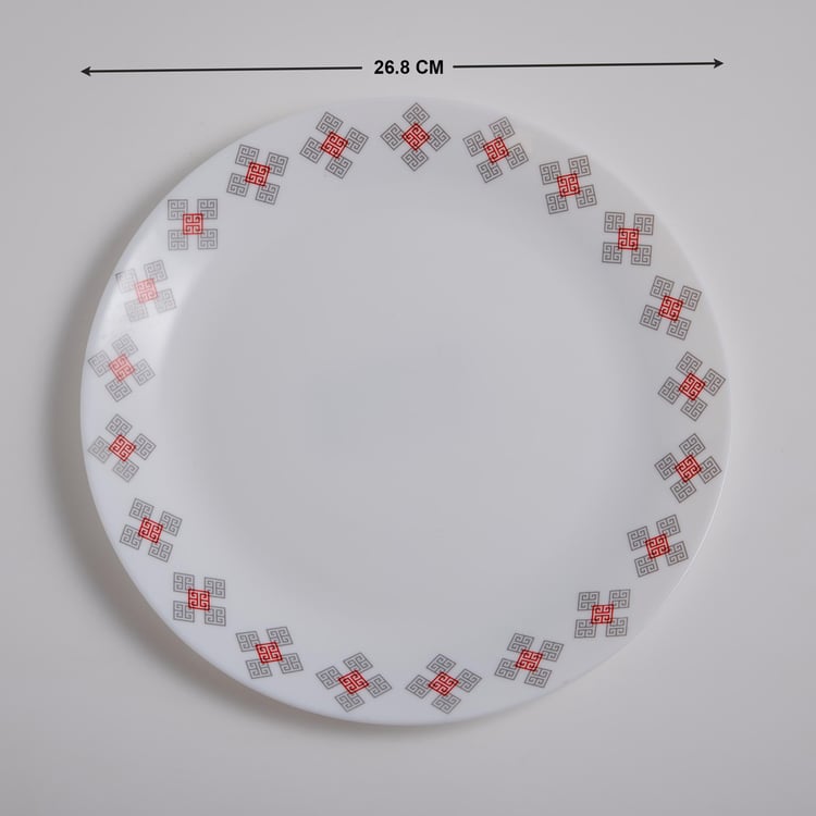 Robin Opalware Printed Dinner Plate - 26.8cm