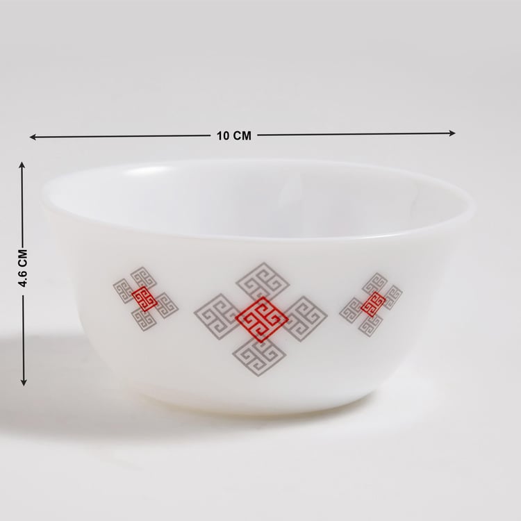 Robin Opalware Printed Veg Bowl - 165ml