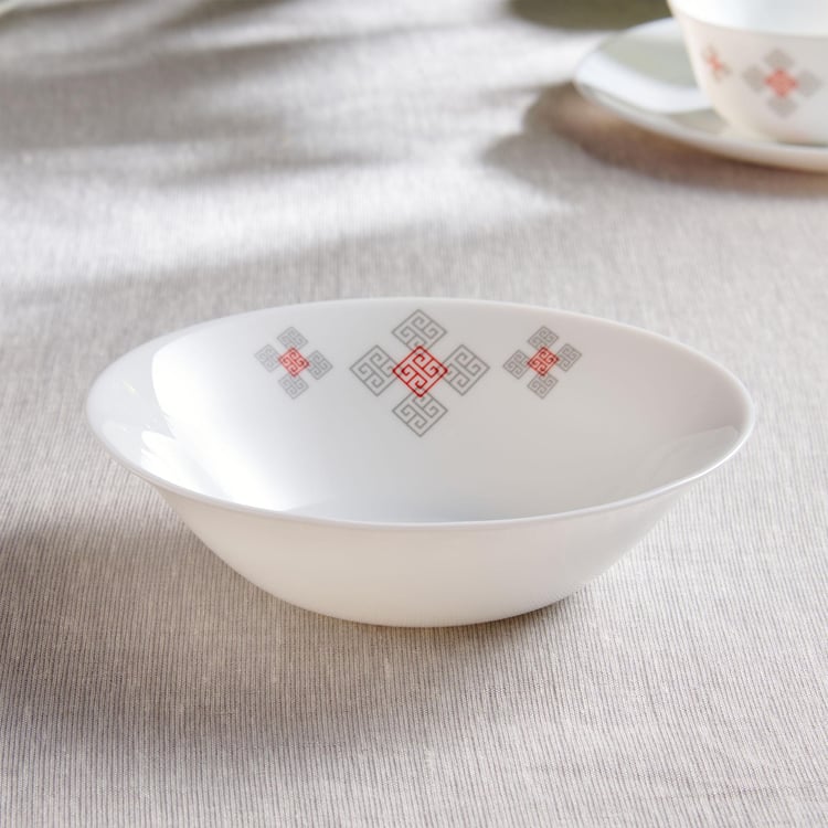 Robin Opalware Printed Serving Bowl - 510ml