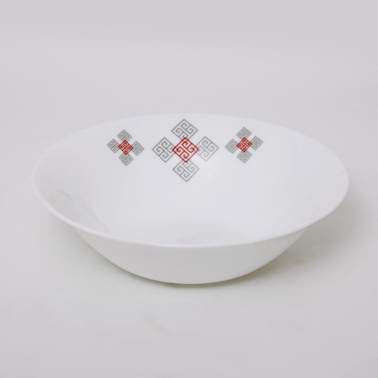 Robin Opalware Printed Serving Bowl - 510ml