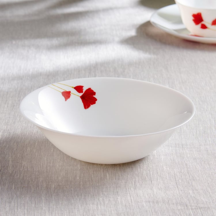 Robin Opalware Printed Serving Bowl - 510ml