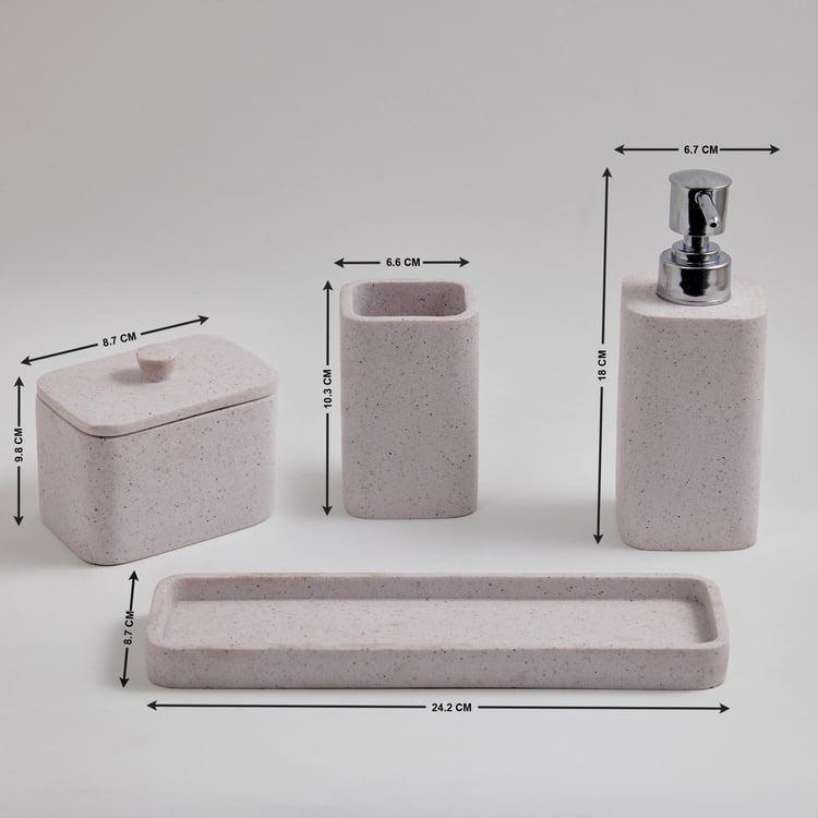 Derby 4Pcs Polyresin Bathroom Set