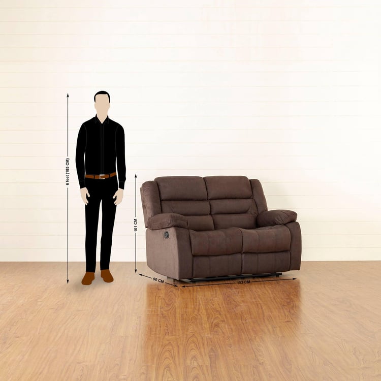 Nairobi Fabric 3+2 Seater Recliner Set - Brown