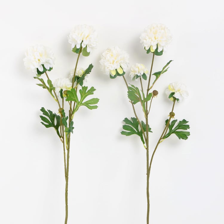 Botanical Artificial Pom Pom Flower Stick - 68 cm