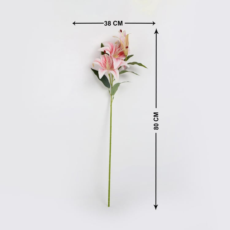 Botanical Artificial Tiger Lily Flower Stick - 80cm